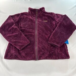 NWT Columbia Fire Side II Sherpa Jacket Women’s XL High-Pile Fleece Full Zip